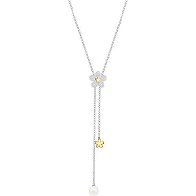 Collier Y-shaped Swarovski Tough Fresh Flower pour femme Plaqué Platine 5397482 White Gold-Plated white