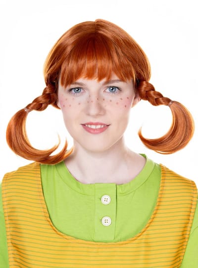 Pippi Langkous Pruik Deluxe - Carnavalskostuum accessoire