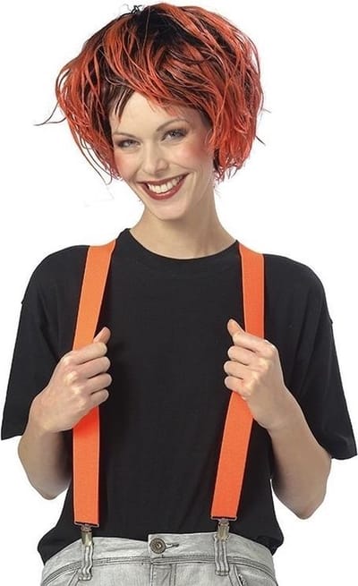 Rubie's Bretels Unisex 75 Cm Oranje