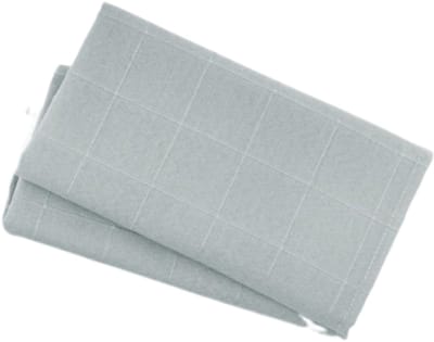 Placemat Sogo - Set van 2 - Mistral Home | Blauwgrijs - Ruitmotief - Katoen - Polyester | 94% Gerecycled Duurzame Placemats - Uitwasbaar