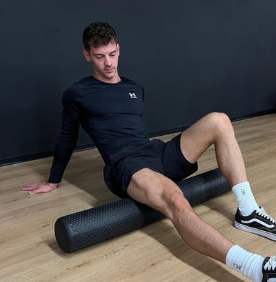 PRO Foam Roller - Unisex Black - One Size - Adult Fitness and Recovery Roller