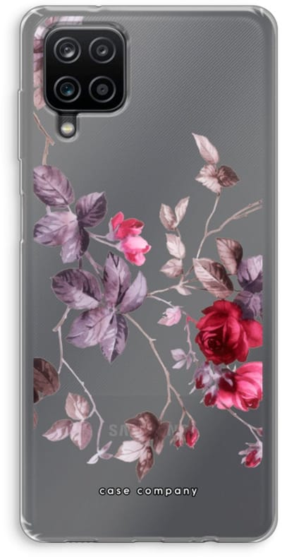 Case Company® - Hoesje geschikt voor Samsung Galaxy A12 hoesje - Mooie bloemen - Soft Cover Telefoonhoesje - Bescherming aan alle Kanten en Schermrand