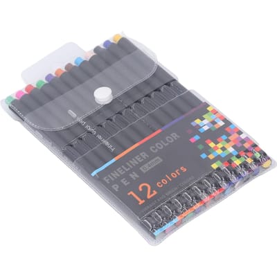 12 Delige Sublimatie Inkt Pen Set Meerkleurig 0.4mm Fijne Punt Warmteoverdracht Pen met Nummer 6 Adapter voor Explore
