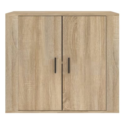 vidaXL - Dressoir - 80x33x70 - cm - bewerkt - hout - sonoma - eikenkleurig