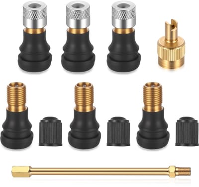 7 stuks E-scooter tubeless ventielen, bandventielverlengadapter, E-scooteraccessoires voor Xiaomi Scooters, voor Ninebot G30, voor Segway Mini Hoverboard