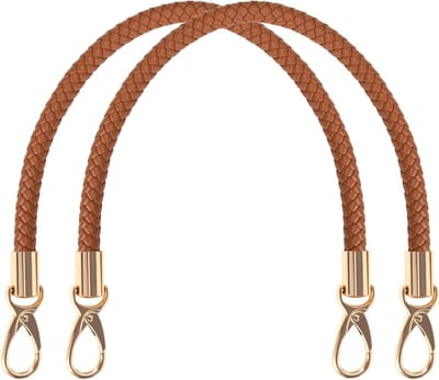 Handvatten voor Tassen - Draagtas Handvatten - Reparatie en Vervanging - Inclusief sleutelhanger - 40 cm lengte - Bruin