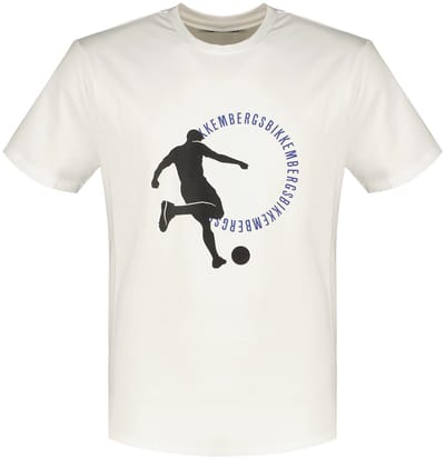 Bikkembergs Bmt0709 T-shirt Met Korte Mouwen Wit S Man