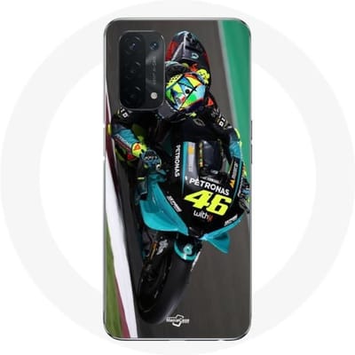 Coque - Valentino Rossi - Oppo A54 5G - Souple - Noir - Pilote de motoGP 46