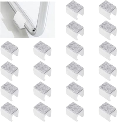Stoelpootbeschermers - Meubeldoppen - Vloer Beschermen - Met Viltkussens - 15 mm Doorsnee - Wit