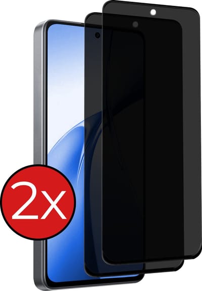 Screenprotector - 2 Stuks - Geschikt voor OnePlus Nord CE4 - Privacy Filter - Beschermglas - Gehard Glas - Tempered Glass - Screen Protector