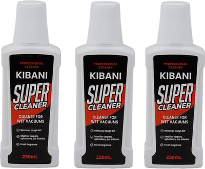 Kibani Reinigingsmiddel per 3 - Voor Kibani Nat- en Droogzuiger - 250ml