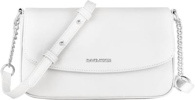 Kleine Schoudertas Dames - Elegante Telefoontas PU-leer - Rechthoekige Avondtas voor Winkelen en Uitgaan - Gebroken Wit