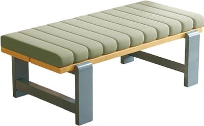 Bankkussen Binnen Buiten - Zitkussen Comfort - Tuin Terras Veranda - Afneembare Hoes - 150x35x5cm - Donkergrijs