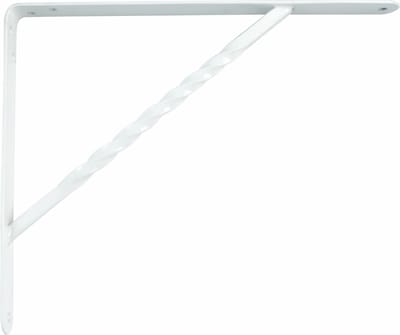 AMIG Plankdrager/steun/beugel Spiraal - metaal - wit - H250 x B200 mm - Tot 225 kg - boekenplank steunen