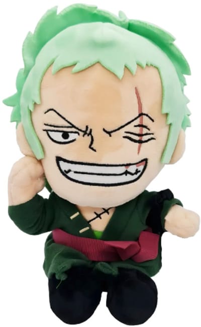 Roronoa Zoro - One Piece Pluche Knuffel 30 cm {Anime Manga Luffy Plush Toy | Speelgoed Knuffelpop voor kinderen jongens meisjes | Dragon Ball Z, Naruto, My Hero Academia}