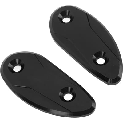 2 STUKS Motorfiets Achterspiegel Gat Afdekking Aluminiumlegering Spiegel Afdekplaten Passen voor black
