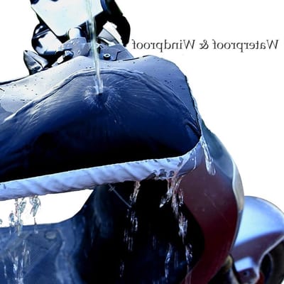 Winter Scooter Handschoenen voor Motorrijders, Warm, Waterproof en Winddicht met Reflecterende Strepen, Zwart en Comfortabel