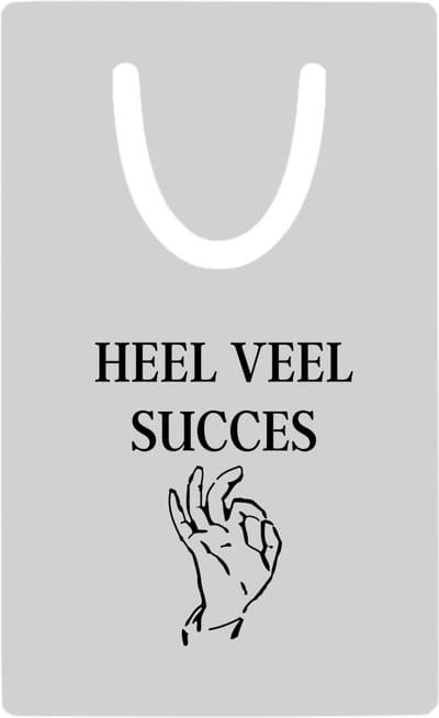 Hacebo® - heel veel succes metalen boekenlegger - Afscheid bedank cadeau - Collega - Bedankje - Cadeautje voor collega - kado - afscheids cadeau Bladwijzer boekenleggers - 7.6 cm x 5cm
