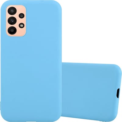 Cadorabo Hoesje geschikt voor Samsung Galaxy A23 4G in CANDY BLAUW - Beschermhoes gemaakt van flexibel TPU silicone Case Cover