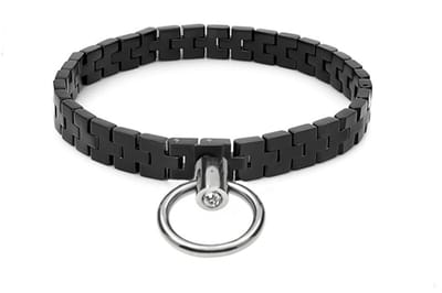 Black Label - Watch Link Collar - Collar met Horlogeschakels - Mat Zwart