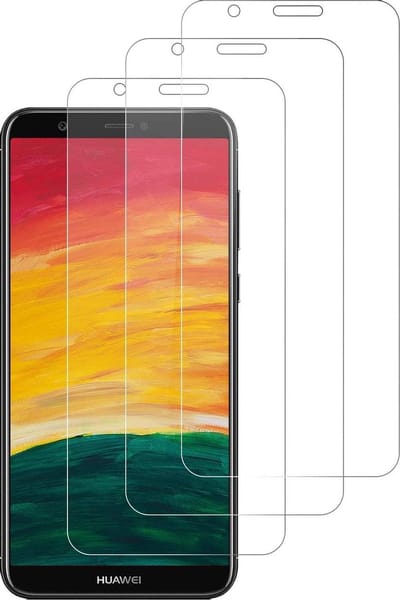 Screenprotector Glas - Tempered Glass Screen Protector Geschikt voor: Huawei P Smart 2018  - 3x
