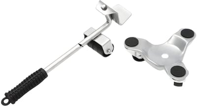 Meubelwielen – Voor meubels en apparaten – 4-pack universele zwenkwielen met dubbele draagas en hefmechanisme – Zilver