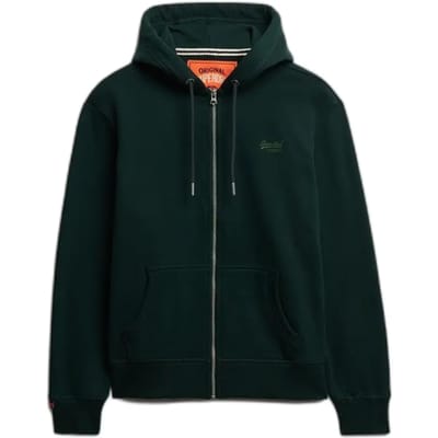 Superdry - Essential Logo Half Brushed Zip Hoodie - Heren - Hoodies