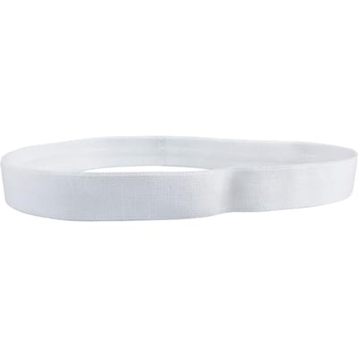 Ceinture Sport Antiperspirante Extensible Bandeau Anti-Glisse en Silicone Exercice Extérieur Course à Pied Yoga Basketball Absorbant la Sueur blanc