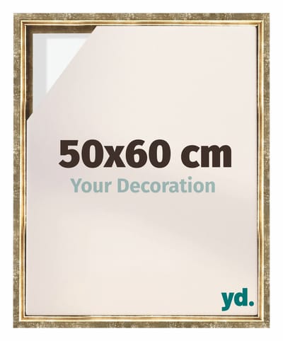 Your Decoration - Baklijst 50x60 cm - Goud Antiek - Baklijst voor Canvas - MDF - Lyon