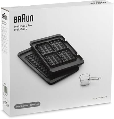 Braun BRSK007, Wafelijzer, Braun, CG9040 - CG9043 - CG9047 - CG9140 - CG9160 - CG9167, Aluminium, Zwart, 231 mm