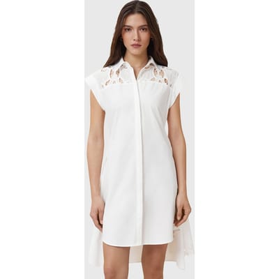 AllSaints Zola Dress Snow White Taglia: 12 | Abiti in T-Shirt Outlet | Donna | Bianco