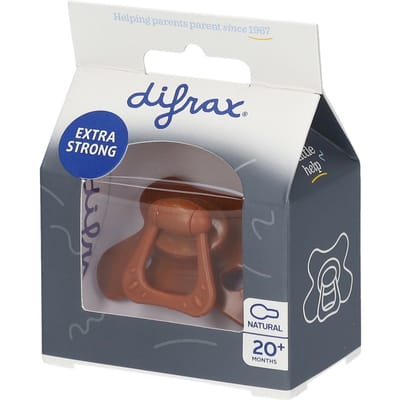 Difrax Fopspeen - Natural - 20+ maanden - Siliconen - Cinnamon - 1 stuk