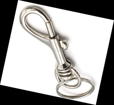*** Sleutelhanger Musketon haak - De ultieme sleutelhanger met musketonhaak en 55 mm ring - Sleutelbos van Heble® ***