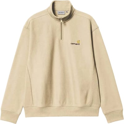 Carhartt Wip Half-zip American Script Sweatshirt Bruin