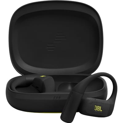 JBL Endurance Zone - Open ear Oordopjes - Oortjes Draadloos - Sport Oordopjes - Bluetooth - Sporten - Hardlopen - 32 uur - Spatwaterdicht - IP68 - Oorhaak - Zwart & Lime