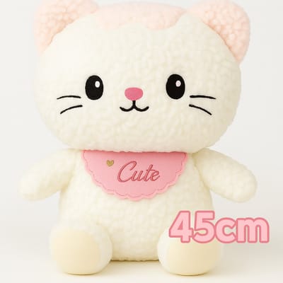 Roze Kat Knuffel 45 cm – Superzachte Pluche Kat van Bextunio + Speelgoedtasje | Perfect Cadeau voor Baby & Kind