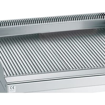 GGM Gastro Gas Bratplatte - 4 kW - Gerillt - inkl. Untergestell