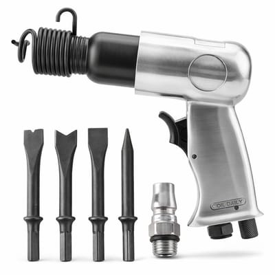 Dailygoods- Luchtbeitel Schokbestendig - Pneumatische Hamer - Aluminium Behuizing - Versterkte Legering Cilinder - Vibration Reductie - Duurzaam Ontwerp - Lucht Hamer