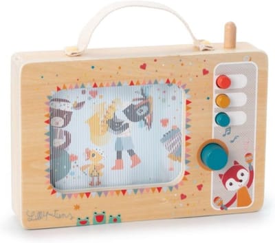 Muziekdoos - Speelgoeddoos Speeldoos - Babykamer Decoratie - Handige Draaggreep - 24x18.5cm - Meerkleurig