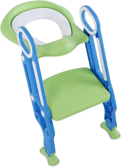 Baby Toilet Ladder Peuters Potje met Zitje - Toilet Trainingszitje voor Peuter - Blauw