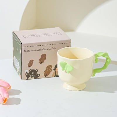 Fantasy Vlinder Mok Hoge Koffiekop Meisjes Kantoor Ontbijt Melkkop Verjaardagscadeau 301-400ml