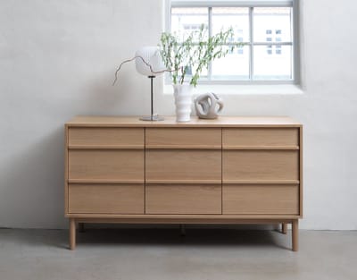 Dressoir Ponza Naturel Eiken - 140,2x43x75cm - 2 Planken