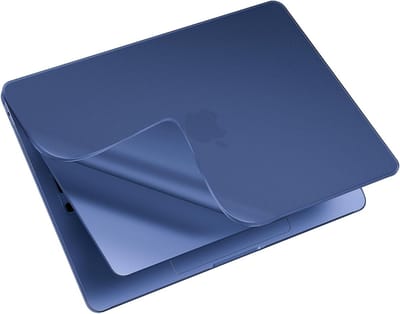 Dunne en lichte matte beschermcase voor MacBook Air 13.6 inch, perfect passend voor modellen A3449, A3240, A3113 en A2681, matte blauwe kleur