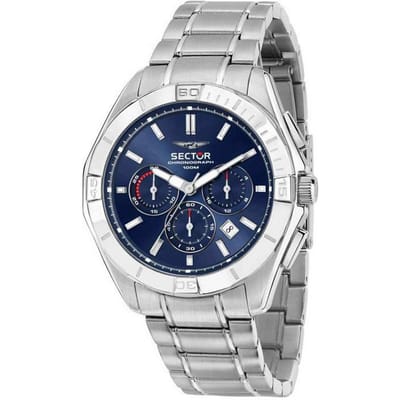 Sector 790 Chronograaf Roestvrij Staal Blauwe Wijzerplaat Quartz R3273636004 100M Herenhorloge blue