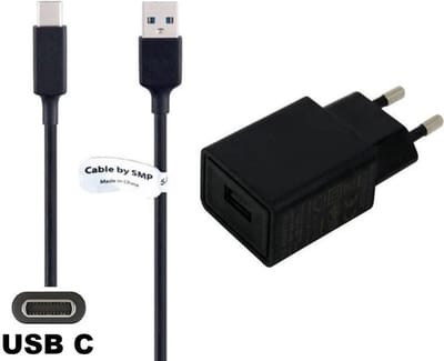 OneOne 2A lader + 0,8m sterke USB C kabel. TUV / GS 100% veilig. Standaard oplader adapter past op Samsung Galaxy A33, A52, A53, A6s, A70, A71, A72, A73, A80, A90, C7 Pro, C9 Pro, Galaxy F02s, F12, F13, F22, F23, F52