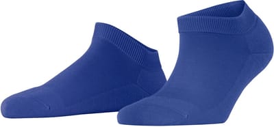 FALKE ClimaWool kort eenkleurig wol lyocell sneakersokken enkelsokken dames blauw - maat 37-38