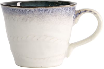 Tokyo Design Studio - Yamasaku - Mok - Blauw/Wit - 200 ml - 12,5 x 9 x 7,5 cm - Porselein