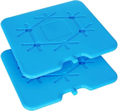 Koelelementen Plat 640 g 2 stuks - voor Koelbox - Toeristenkoelkast - Koeltas - Koelelement - Icepack - Ice Pack - Coolpack