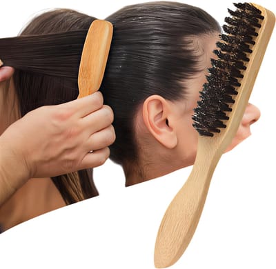 Kam – Unisex – Glad en antistatisch – Hout – Puntige Staart – Maat L – Voorkomt klitten – Beschermt tegen haarschade – Ideaal voor thuisgebruik – Stijlvol, duurzaam en makkelijk in gebruik