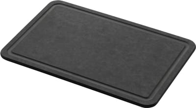 Combekk Snijplank met sapgeul Small - 100% Gerecycled - Microplasticvrij - Antibacterieel - Vaatwasserbestendig - 15 x 20cm - Zwart